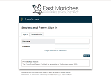 Tablet Screenshot of powerschool.emoschools.org